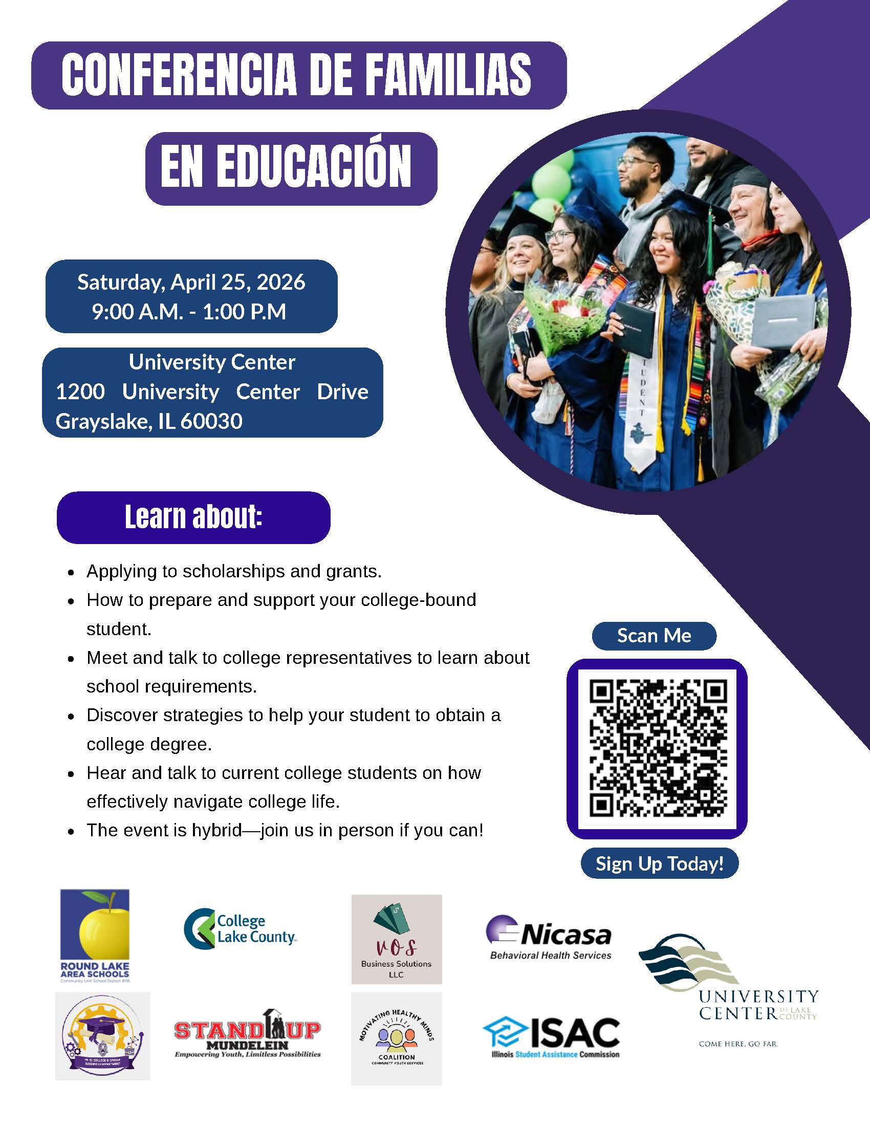 Family Education Conference (Conferencia de Familias en Educacion) at the University Center of Lake County 